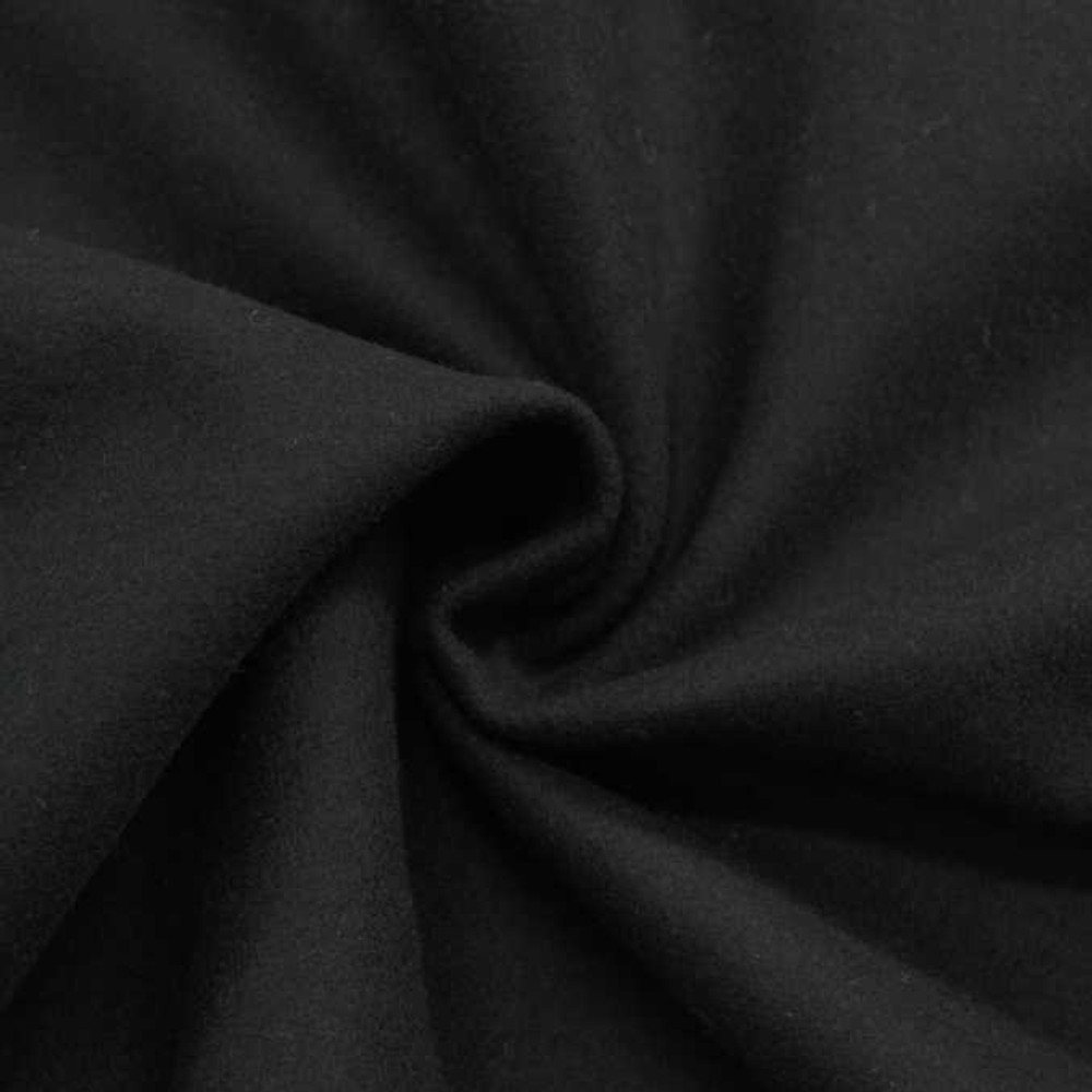 Black Wool Coating Knit Basics KnitFabric.com