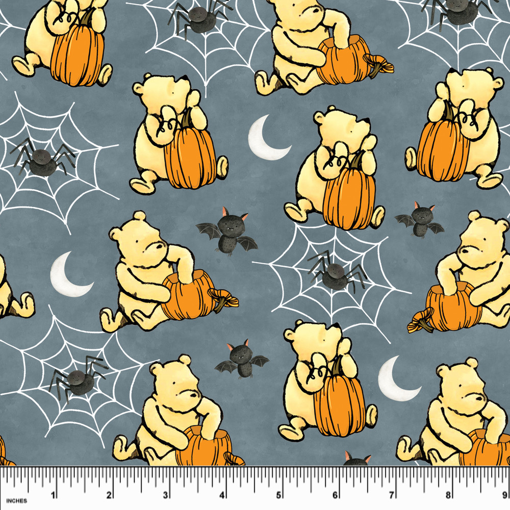 Custom Winnie the Pooh Halloween Cotton Lycra Knit - KnitFabric.com