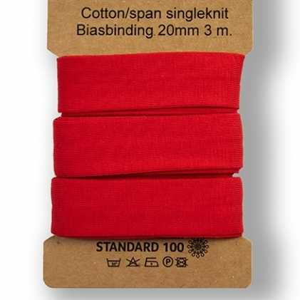 Red Cotton Lycra Knit Bias Tape 3 Meter Package Euro Knits