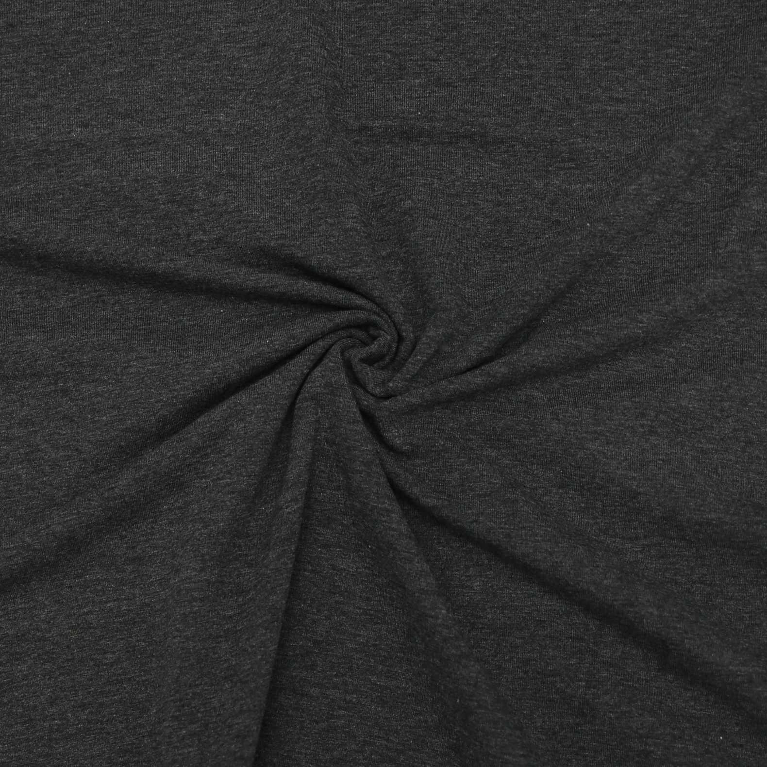 2Tone Charcoal Cotton Lycra Knit Solid Essentials