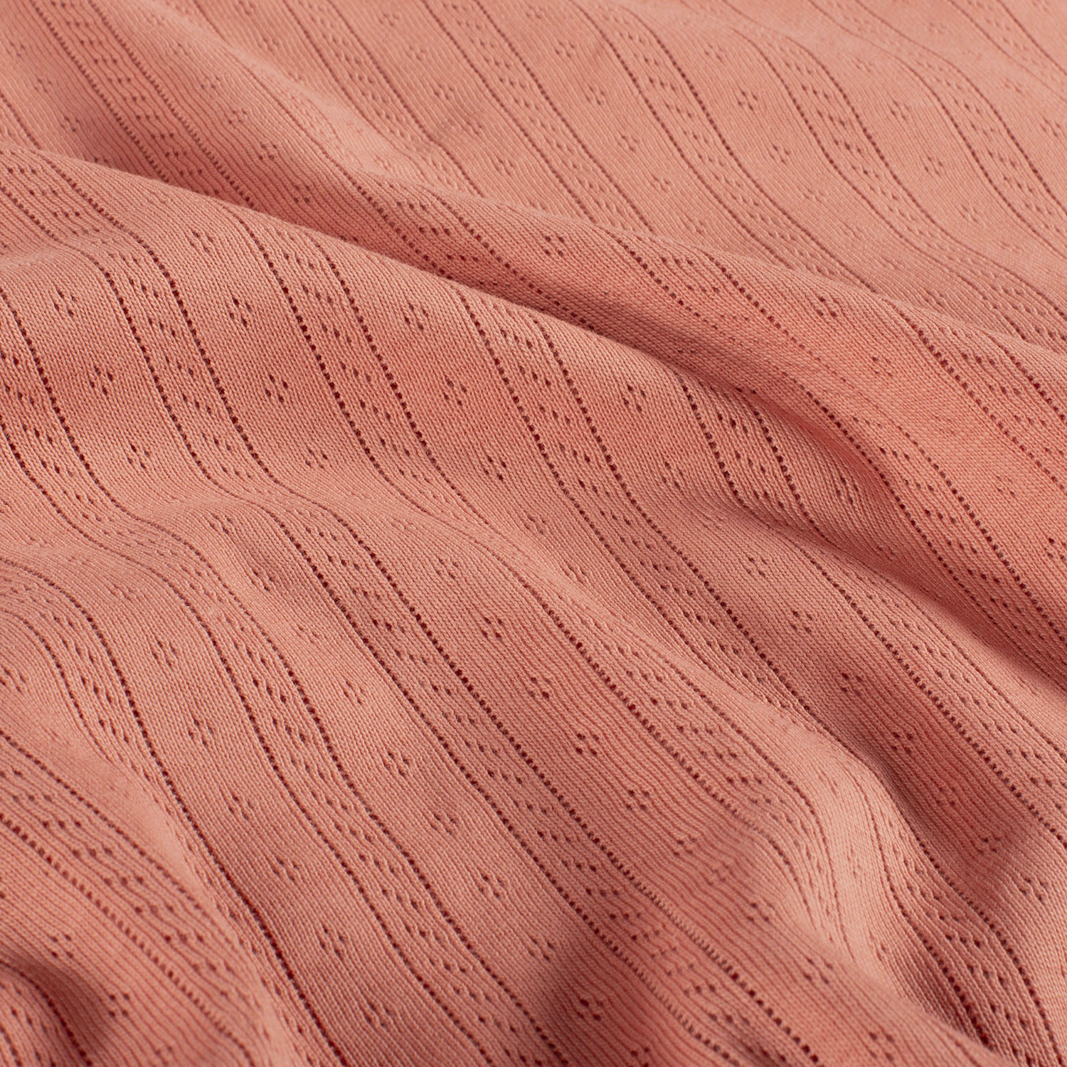 Coral Pointelle Rib Knit - KnitFabric.com