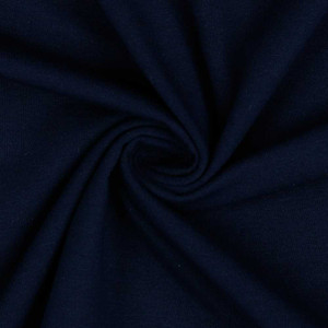 Navy Organic Cotton Lycra Knit Navy Organic Cotton Lycra Knit