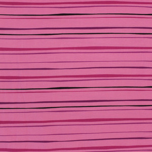Stof Fabrics Purple Stripes on Pink Cotton Lycra Knit Stof Fabrics Purple Stripes on Pink Cotton Lycra Knit