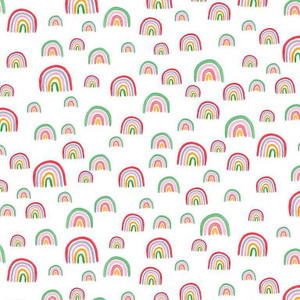 Dear Stella Start of the Rainbow on White Quilting Cotton Dear Stella Start of the Rainbow on White Quilting Cotton
