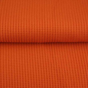 Pumpkin Spice Cotton Lycra Waffle Knit Pumpkin Spice Cotton Lycra Waffle Knit