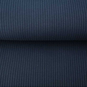 Navy Cotton Lycra Waffle Knit Navy Cotton Lycra Waffle Knit