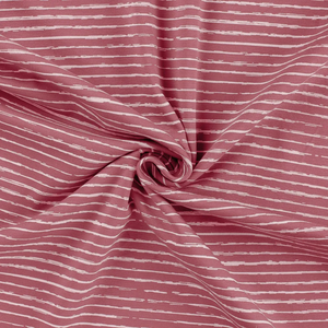 Old Rose Mini Stripe Cotton Lycra