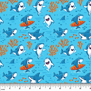 Custom Surfing Sharks UV 50+ Board Short Custom Surfing Sharks UV 50+ Board Short