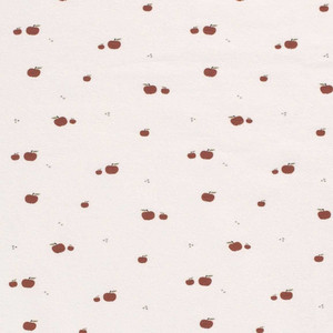 Little Apples on Ecru Cotton Lycra Little Apples on Ecru Cotton Lycra