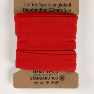 Red Cotton Lycra Binding - 3 Meter Package