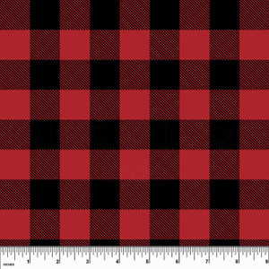 Custom Buffalo Plaid Cotton Lycra Knit Custom Buffalo Plaid Cotton Lycra Knit