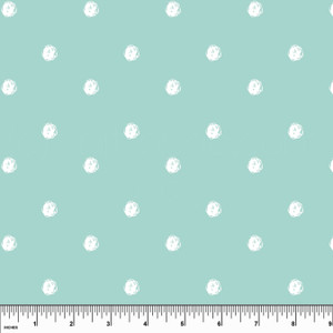 Custom Mint Polka Dot Cotton Lycra Knit Custom Mint Polka Dot Cotton Lycra Knit