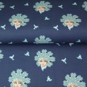 Ice Queen on Blue French Terry