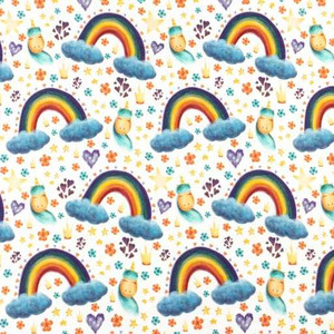 Rainbows & Unicorns Cotton Lycra Knit Rainbows & Unicorns Cotton Lycra Knit