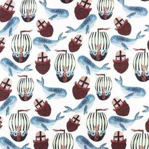 Whale of a Tale Cotton Lycra Knit Whale of a Tale Cotton Lycra Knit