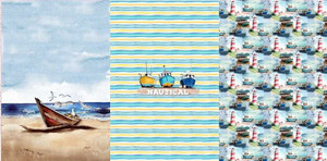 Nautical Cotton Lycra 29" Panel Set Nautical Cotton Lycra 29" Panel Set