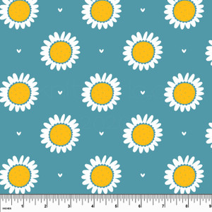 Custom Daisies on Blue UV 50+ Swim Custom Daisies on Blue UV 50+ Swim