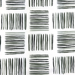 Camo Green Squiggle Squares Cotton Lycra Knit Camo Green Squiggle Squares Cotton Lycra Knit