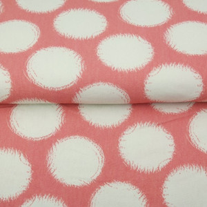 Big Polka Dots on Pink Cotton Lycra Big Polka Dots on Pink Cotton Lycra