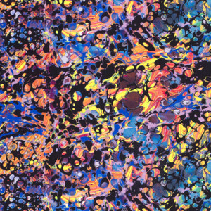 Paint Splatter on Black Athletic Knit