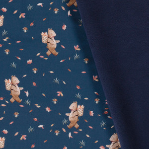Forest Bear on Navy Softshell Forest Bear on Navy Softshell