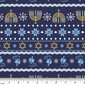 Hanukkah knit fabric Hanukkah knit fabric