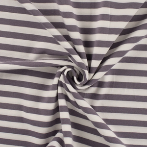 Gray & Ivory Yarn Dyed Stripe Cotton Lycra Gray & Ivory Yarn Dyed Stripe Cotton Lycra