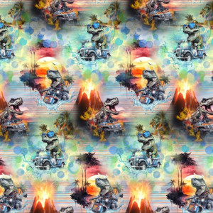 Summer Dinos Cotton Lycra Summer Dinos Cotton Lycra