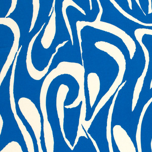 White & Blue Swirl Viscose Jersey White & Blue Swirl Viscose Jersey