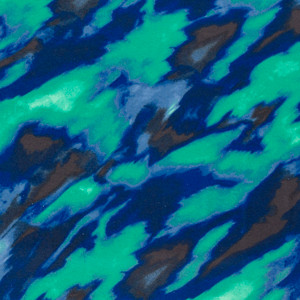 Blue & Mint Abstract Viscose Jersey