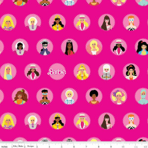 Riley Blake Barbie™ World Main Hot Pink Quilting Cotton Riley Blake Barbie™ World Main Hot Pink Quilting Cotton