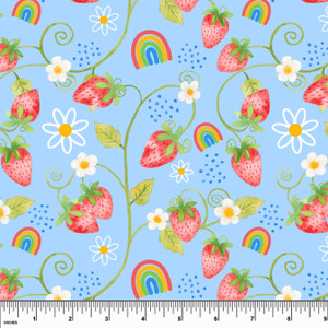 Strawberry Garden Cotton Lycra Knit Strawberry Garden Cotton Lycra Knit