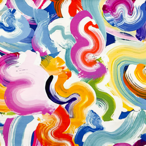 Retro Squiggle Viscose Jersey