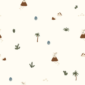 Volcanoes & Cactus Cotton Lycra Knit