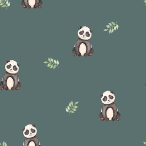 Pandas on Organic French Terry Pandas on Organic French Terry