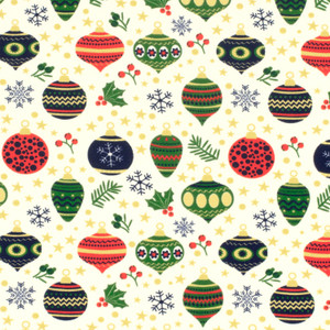 Ornaments on Cream French Terry Ornaments on Cream French Terry