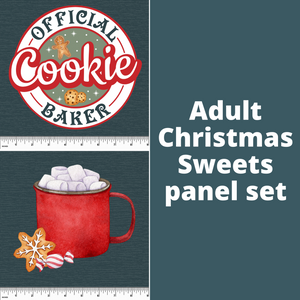Adult Christmas Sweets Panel Set Adult Christmas Sweets Panel Set