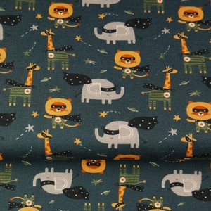 Super Hero Animals Cotton Lycra Super Hero Animals Cotton Lycra