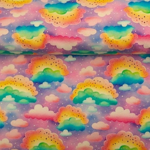 Rainbow Clouds French Terry Rainbow Clouds French Terry