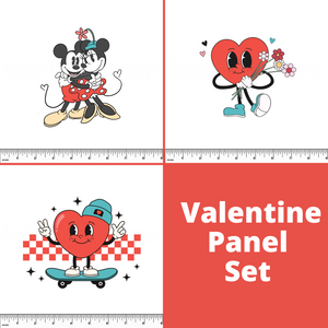 Custom Retro Valentine Panel Set