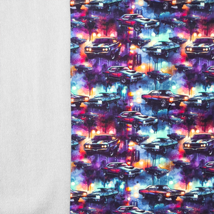 Muscle Cars Cotton Lycra French Terry Muscle Cars Cotton Lycra French Terry