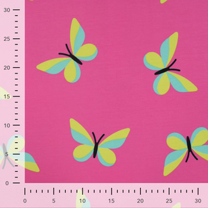 Butterflies on Fuchsia French Terry Butterflies on Fuchsia French Terry
