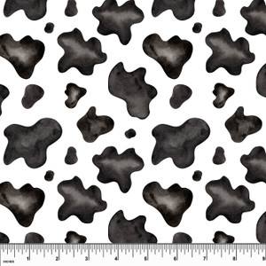 Custom Cow Spots on Cotton Lycra Knit Custom Cow Spots on Cotton Lycra Knit
