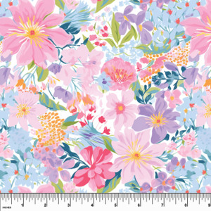 Custom Sweet Spring Floral Cotton Lycra Knit