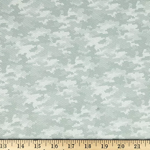 Light Gray Digi Camo Double Brushed Poly
