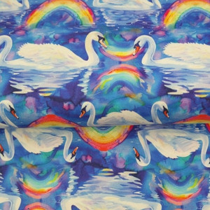 Swan Lake Rainbows Cotton Lycra