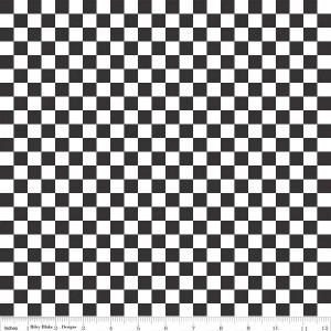 Riley Blake Besties Checks Charcoal Quilting Cotton Riley Blake Besties Checks Charcoal Quilting Cotton