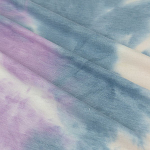 Purple & Blue Tie Dye Rayon French Terry Purple & Blue Tie Dye Rayon French Terry