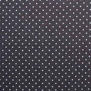 Polka Dots on Black Chambray