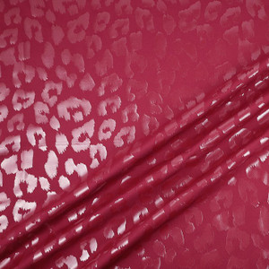 Cheetah Foil on Red Premium Athletic Knit Cheetah Foil on Red Premium Athletic Knit